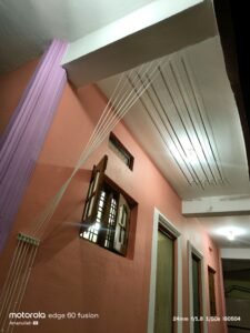 after installing ceiling cloth hanger