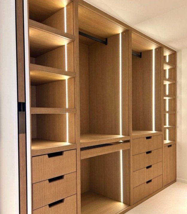 LED strip lighting inside wardrobes in hyd