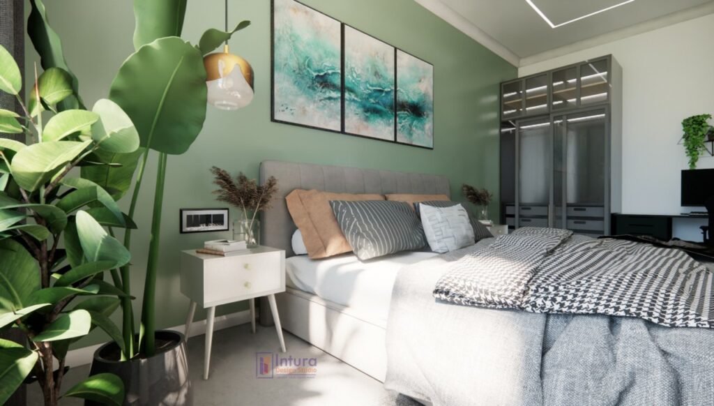modern luxury bedroom interior design by Intura Hyderabad