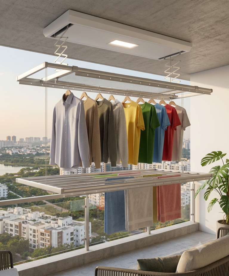 ceiling cloth hanger installation Suncity Attapur